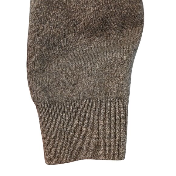 Turnbury Men's V Neck Sweater Size Large Extra Fine Merino Wool Brown Preppy - Picture 5 of 11